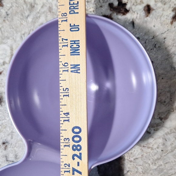 ๐ Triple dip serving bowl by Random Acts of Summer. Purple! - Picture 5 of 10